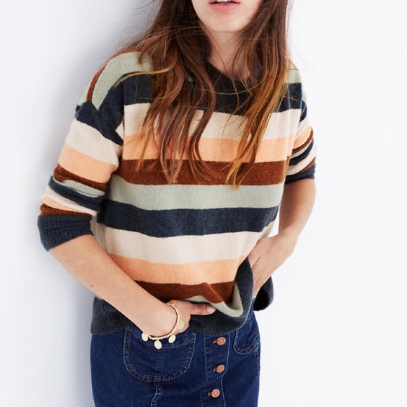Madewell Pullover Sweater in Elmwood Stripe